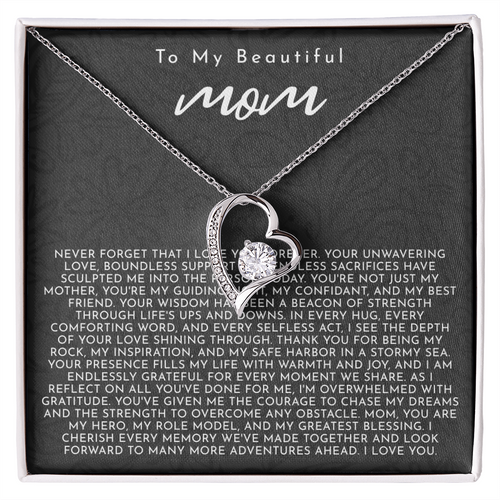 To My Mom | My Guiding Light | Forever Love Necklace