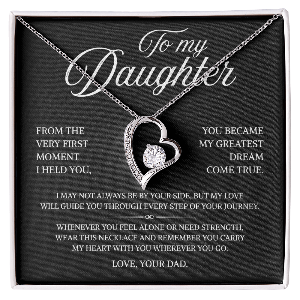To My Daughter | A Father's Love That Guides You | Forever Love Necklace