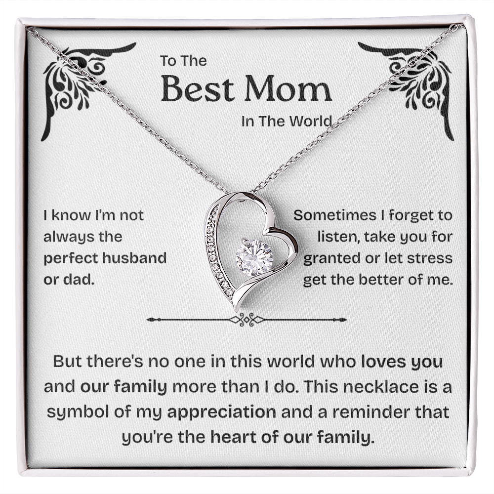 To My Mom | Heart of Family | Forever Love Necklace