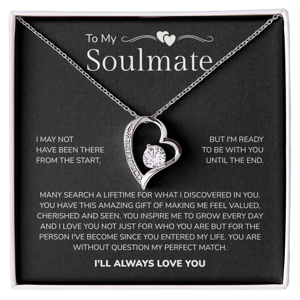 To My Soulmate | My Perfect Match in Life | Forever Love Necklace