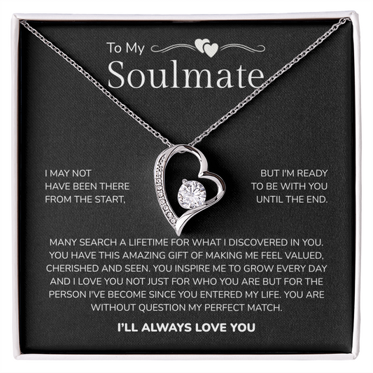 To My Soulmate | My Perfect Match in Life | Forever Love Necklace