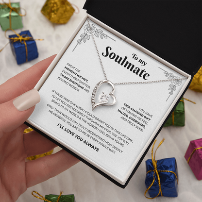 To My Soulmate | A Bond That Means Everything | Forever Love Necklace