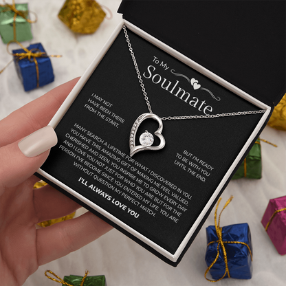 To My Soulmate | My Perfect Match in Life | Forever Love Necklace