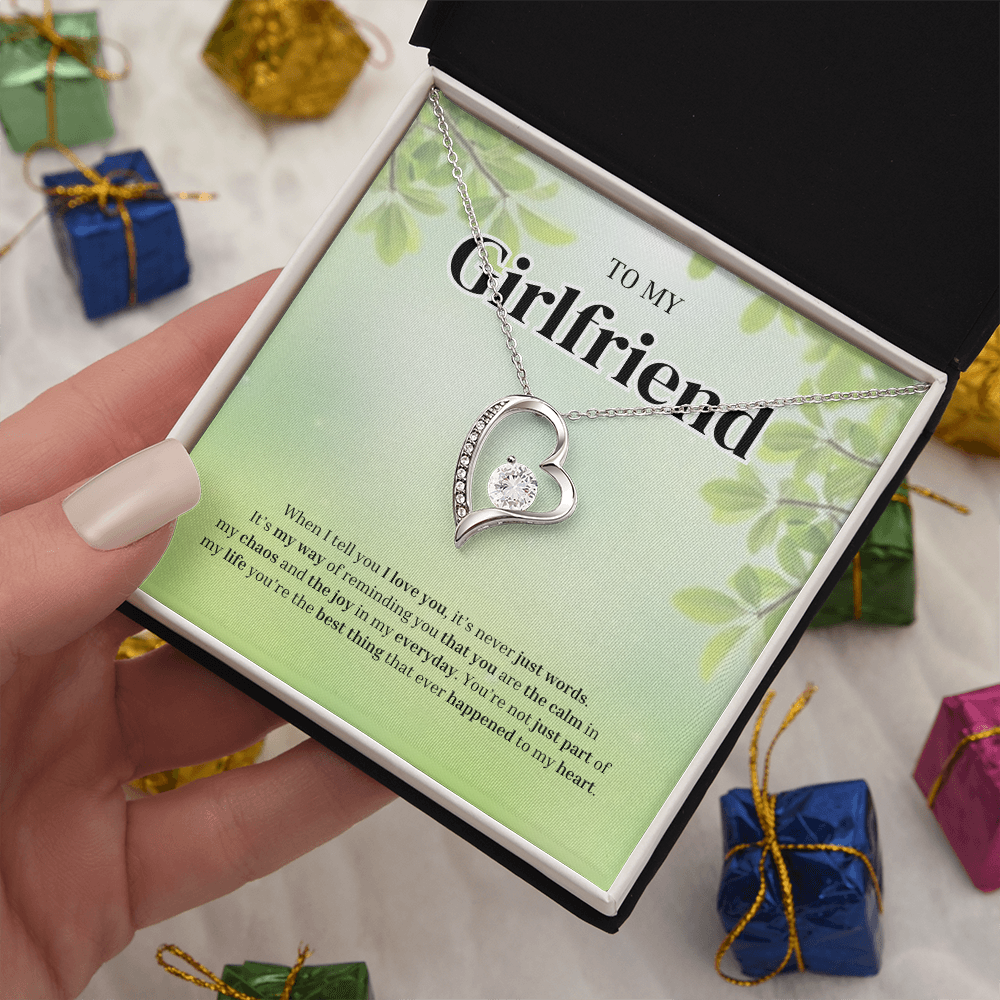 To My Girlfriend | Grateful for the Joy You Bring | Forever Love Necklace