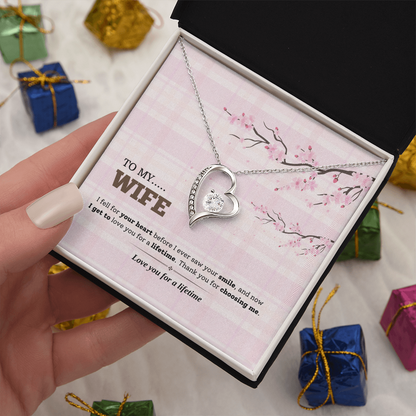 To My Wife | Love You for a Lifetime | Forever Love Necklace