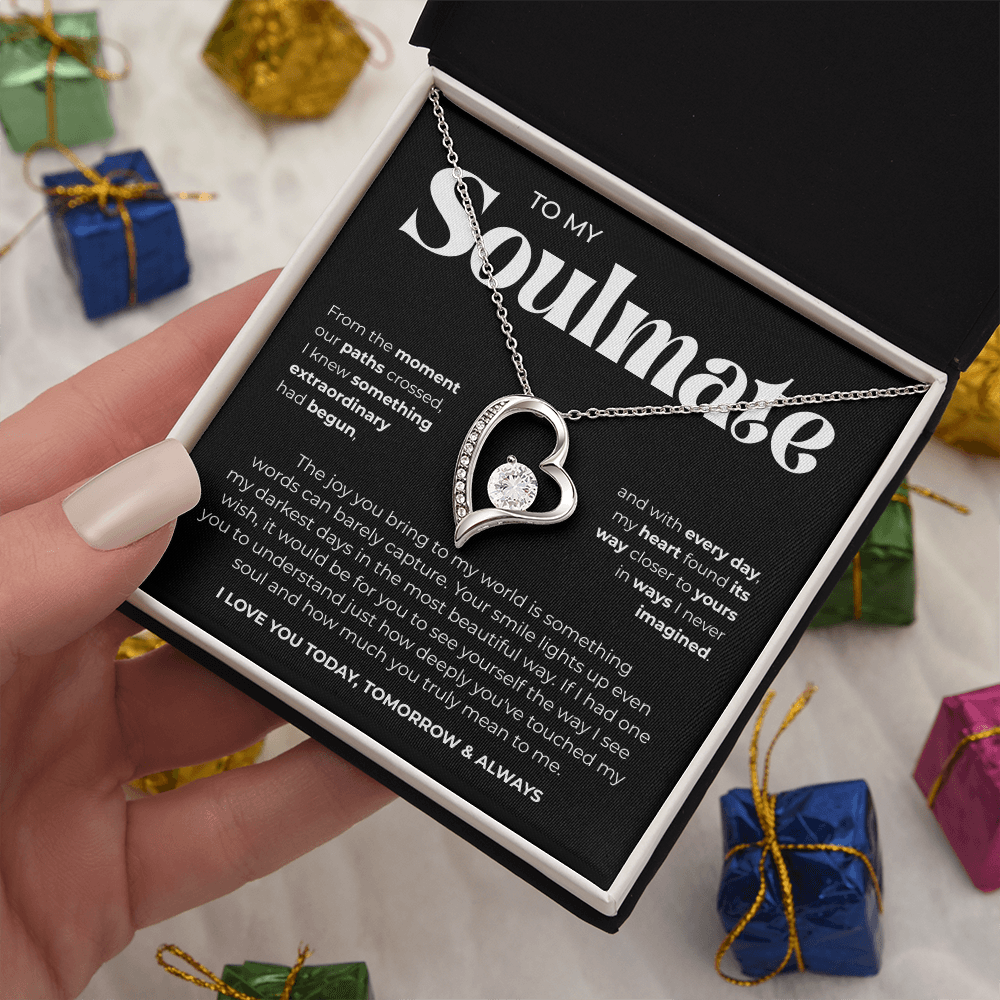 To My Soulmate | Our Story Is My Favorite | Forever Love Necklace