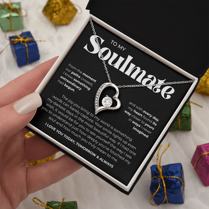 To My Soulmate | Our Story Is My Favorite | Forever Love Necklace