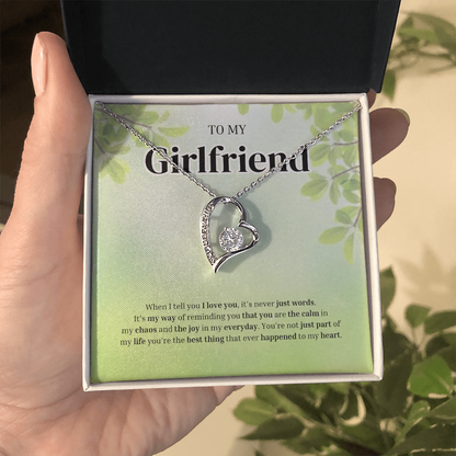 To My Girlfriend | Grateful for the Joy You Bring | Forever Love Necklace