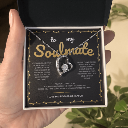 To My Soulmate | My Heart Found Its Forever With You | Forever Love Necklace