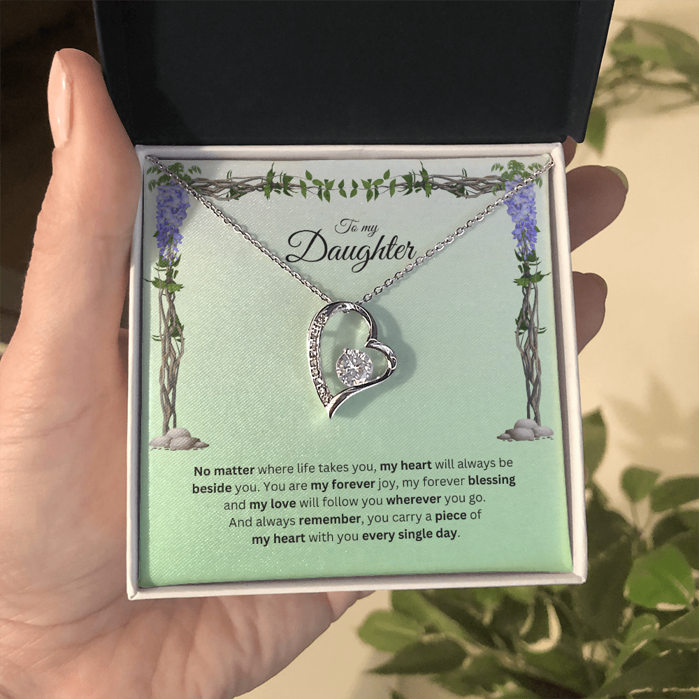 To My Daughter | Your Journey Inspires Me Always | Forever Love Necklace