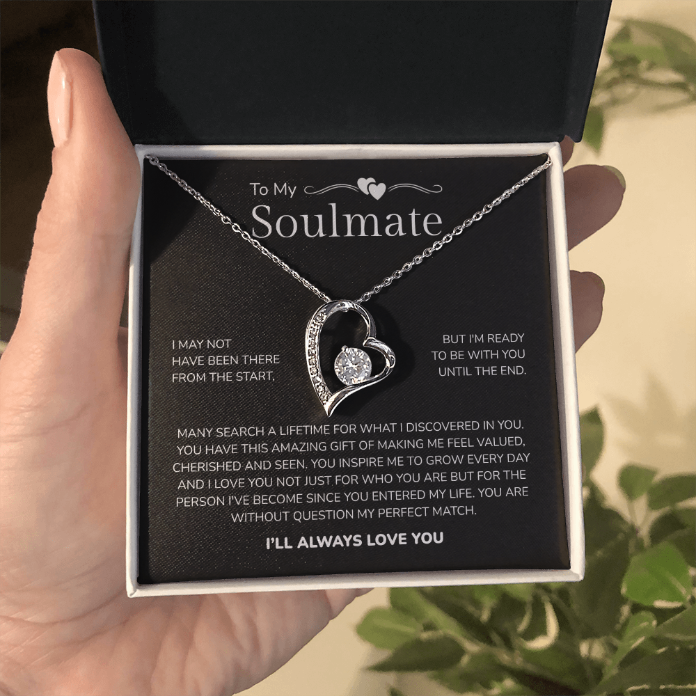 To My Soulmate | My Perfect Match in Life | Forever Love Necklace
