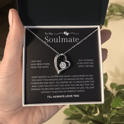 To My Soulmate | My Perfect Match in Life | Forever Love Necklace
