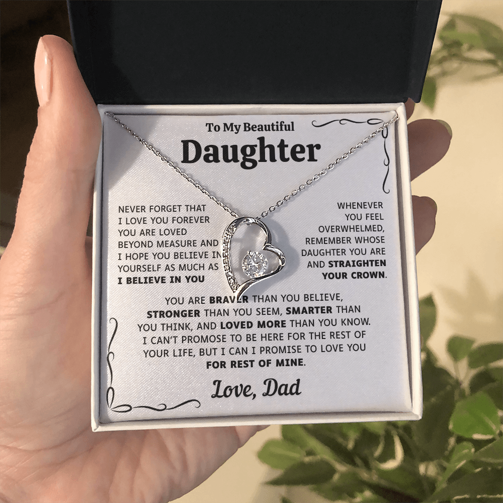 To My Daughter | Forever Loved Always | Forever Love Necklace