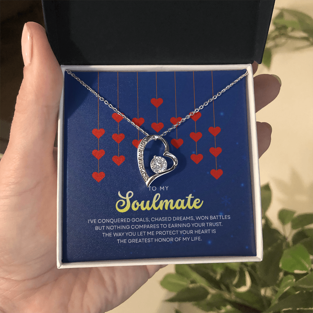 To My Soulmate | With You, Love Makes Sense | Forever Love Necklace