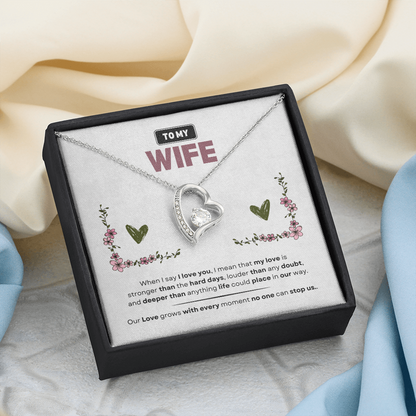 To My Wife | Love Is Stronger Than Anything | Forever Love Necklace