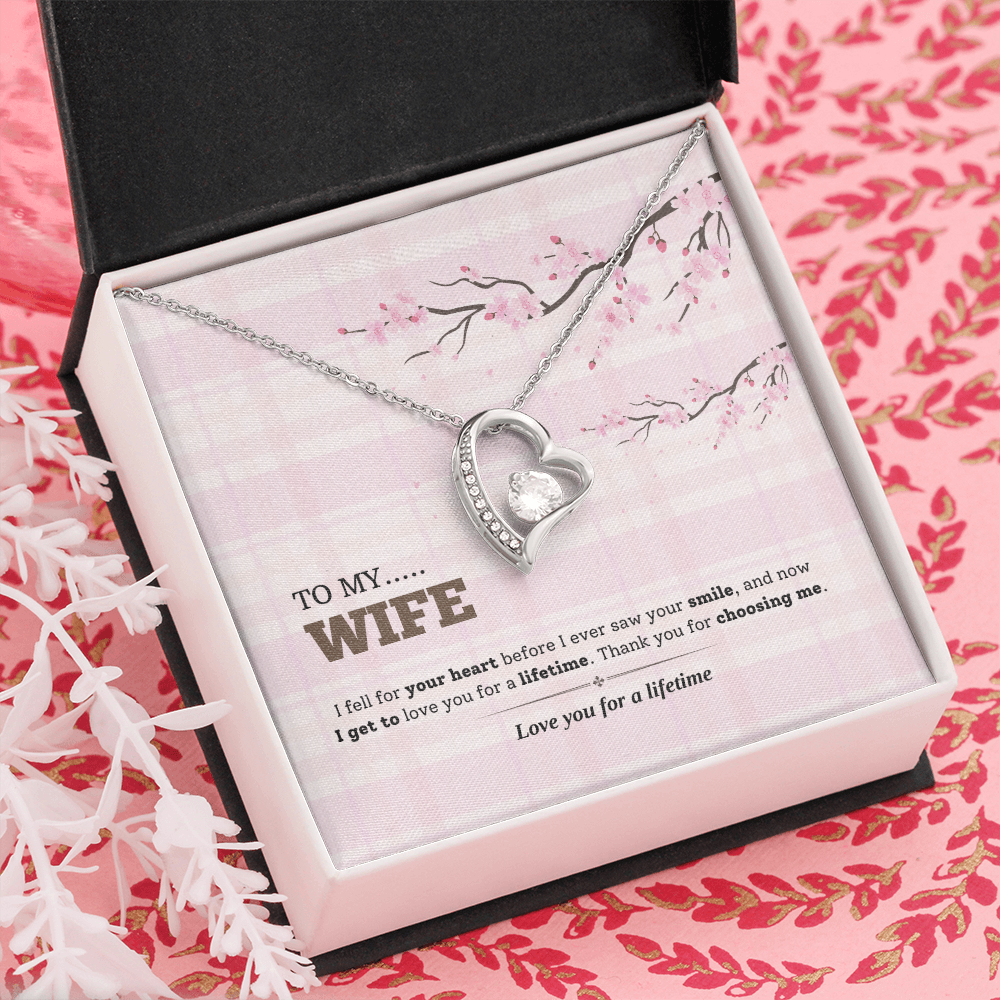 To My Wife | Love You for a Lifetime | Forever Love Necklace