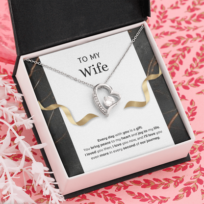To My Wife | Every Day With You Is a Gift | Forever Love Necklace