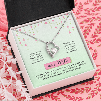 To My Wife | Loved You Then, Love You Forever | Forever Love Necklace