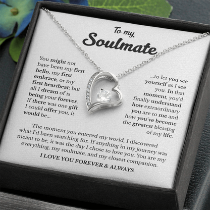 To My Soulmate | A Love Meant to Be | Forever Love Necklace