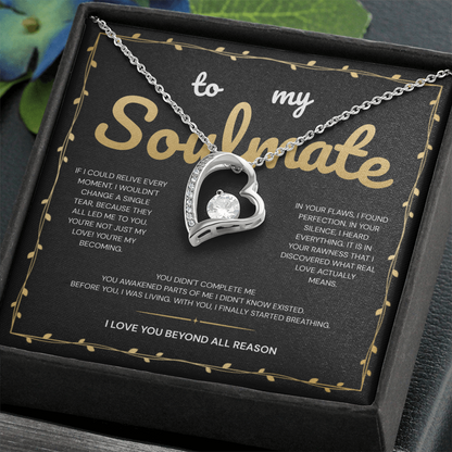 To My Soulmate | My Heart Found Its Forever With You | Forever Love Necklace