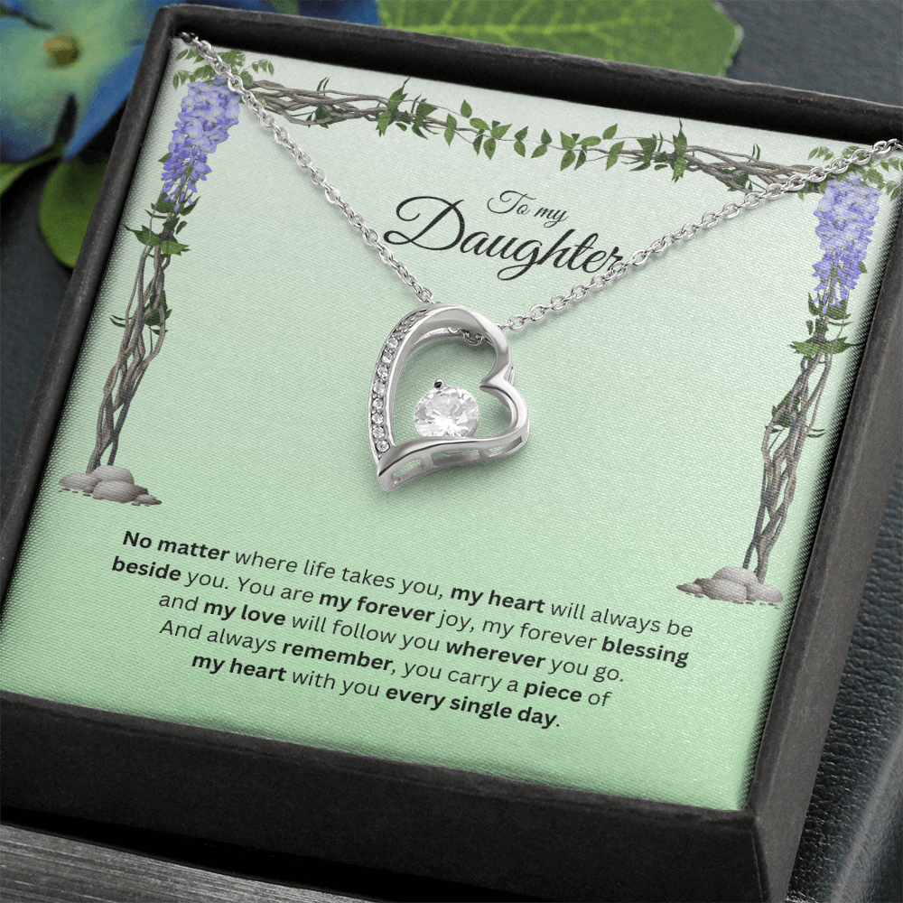 To My Daughter | Your Journey Inspires Me Always | Forever Love Necklace
