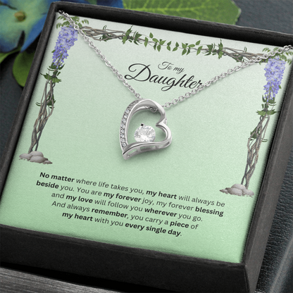 To My Daughter | Your Journey Inspires Me Always | Forever Love Necklace