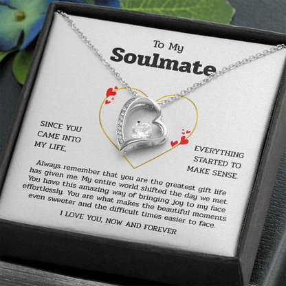 To My Soulmate | You Are My Greatest Gift | Forever Love Necklace