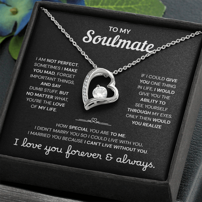 To My Soulmate | A Meaningful Love Gift | Forever Love Necklace