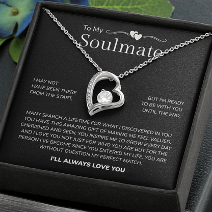 To My Soulmate | My Perfect Match in Life | Forever Love Necklace