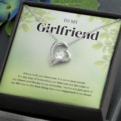 To My Girlfriend | Grateful for the Joy You Bring | Forever Love Necklace