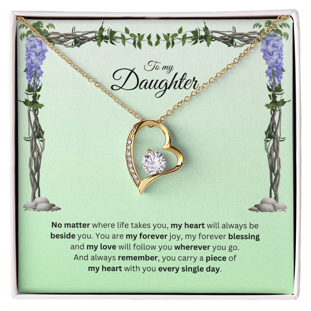 To My Daughter | Your Journey Inspires Me Always | Forever Love Necklace