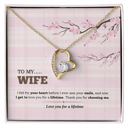 To My Wife | Love You for a Lifetime | Forever Love Necklace