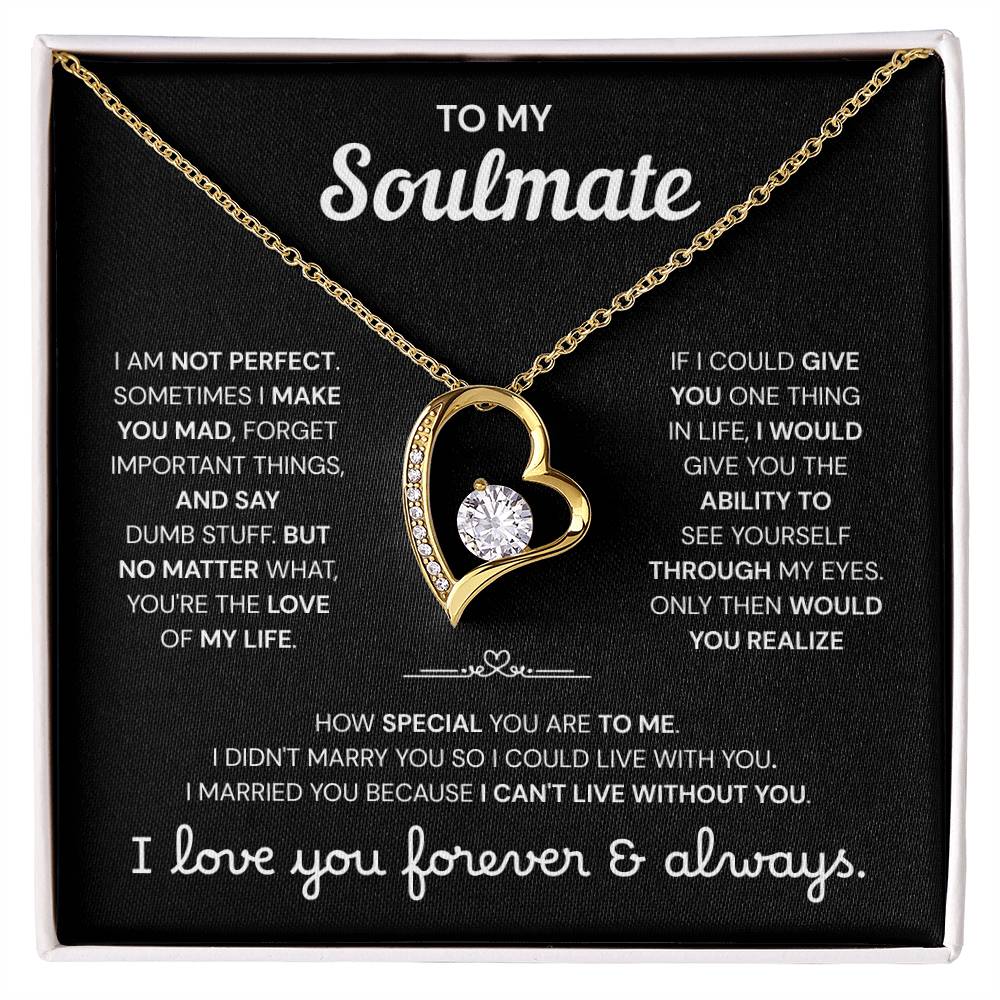 To My Soulmate | A Meaningful Love Gift | Forever Love Necklace