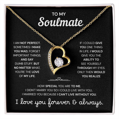 To My Soulmate | A Meaningful Love Gift | Forever Love Necklace