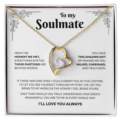 To My Soulmate | A Bond That Means Everything | Forever Love Necklace