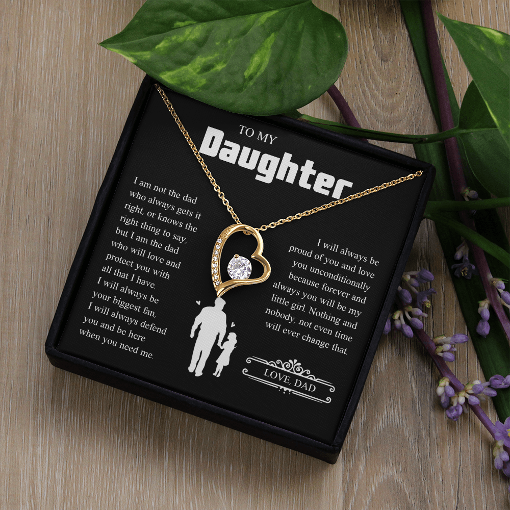 To My Daughter | From Dad with Love | Forever Love Necklace
