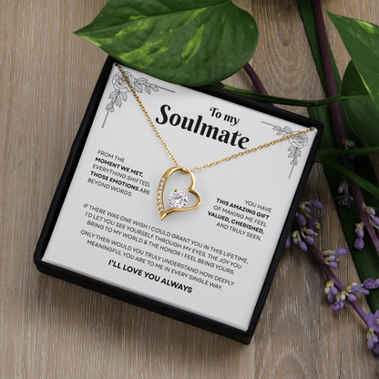 To My Soulmate | A Bond That Means Everything | Forever Love Necklace
