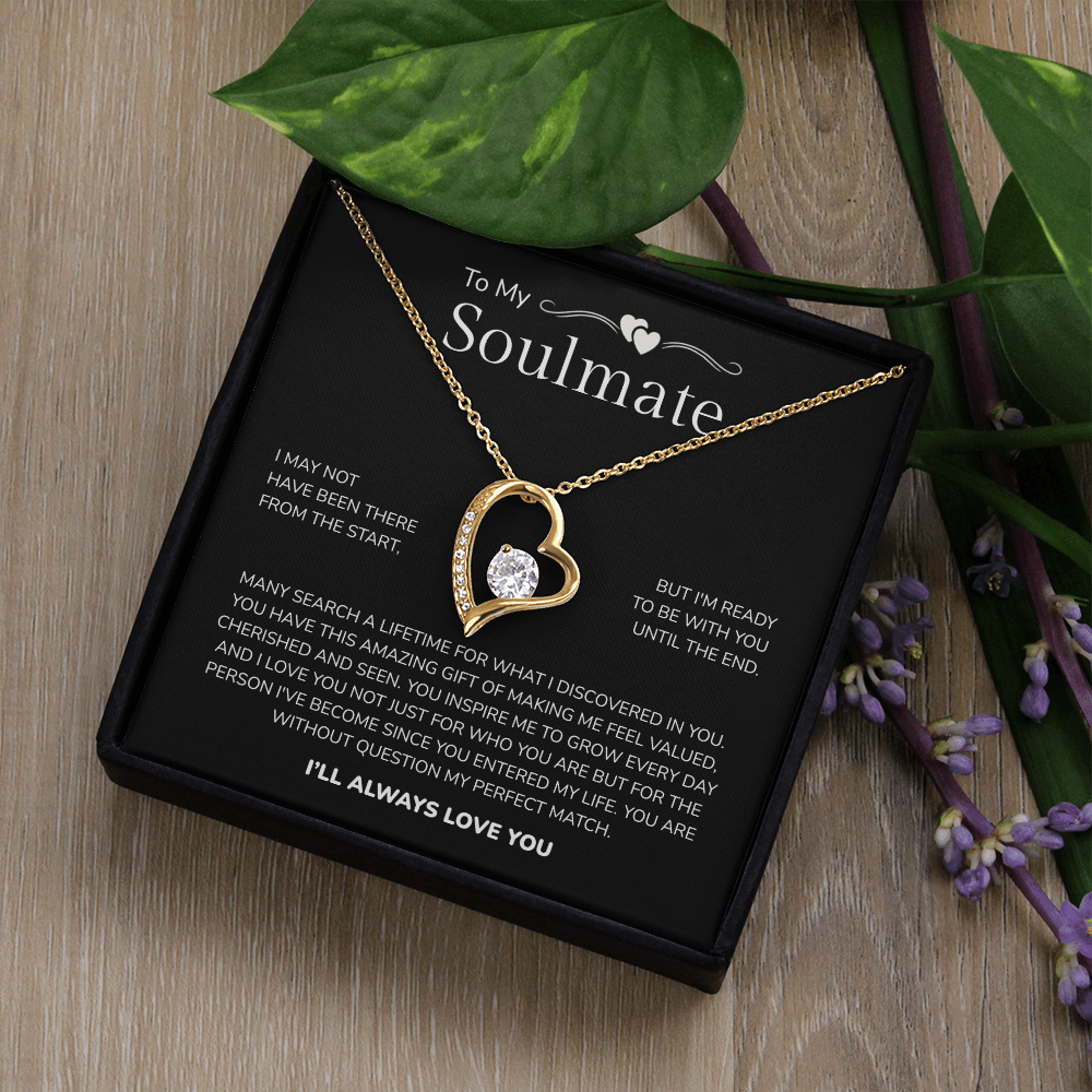 To My Soulmate | My Perfect Match in Life | Forever Love Necklace