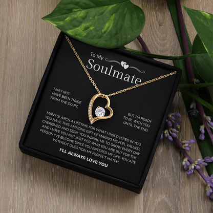 To My Soulmate | My Perfect Match in Life | Forever Love Necklace