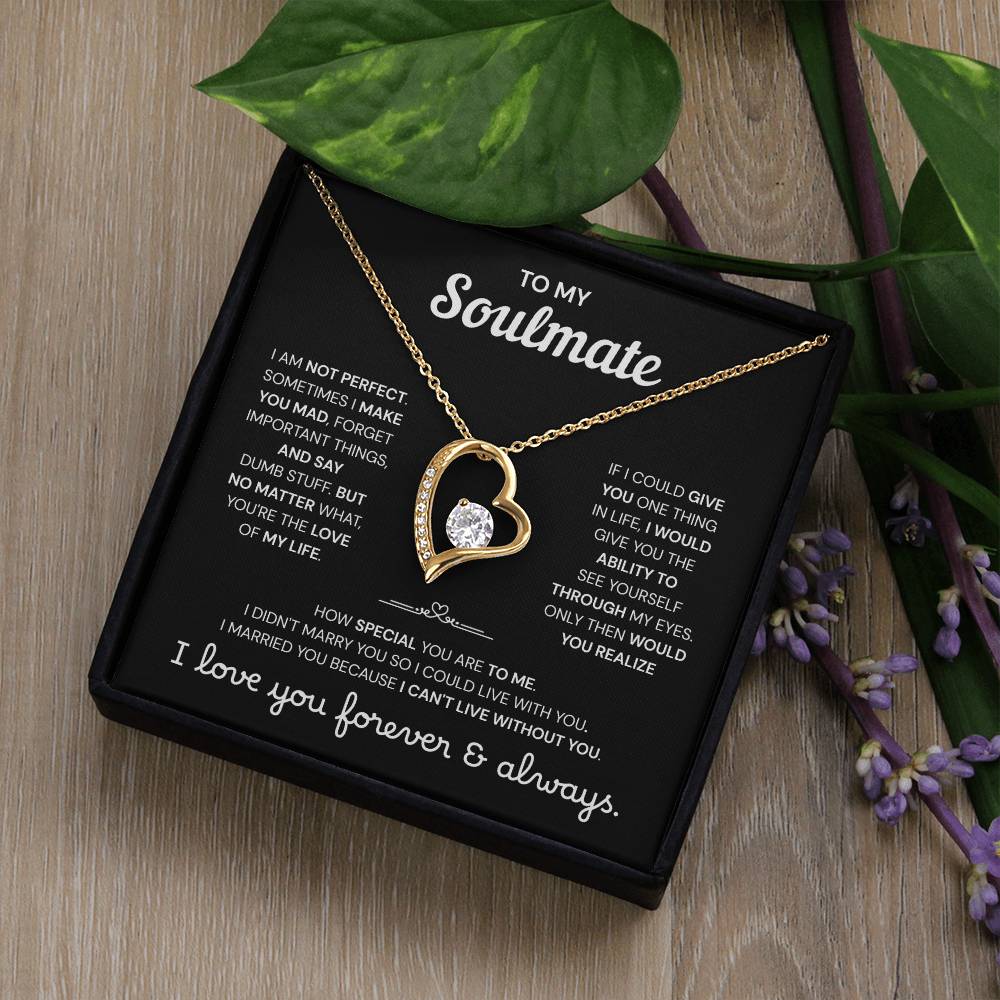 To My Soulmate | A Meaningful Love Gift | Forever Love Necklace