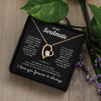 To My Soulmate | A Meaningful Love Gift | Forever Love Necklace