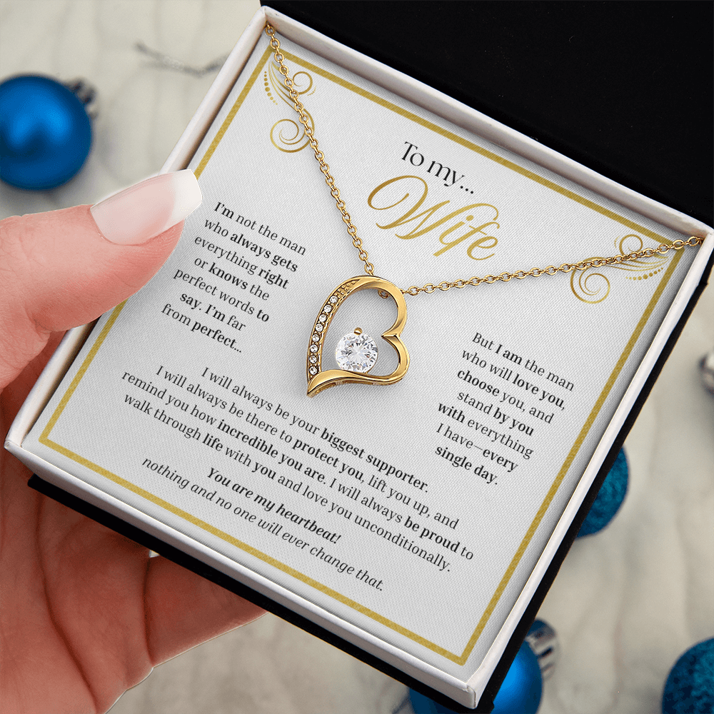 To My Wife | My Unconditional Love for You | Forever Love Necklace