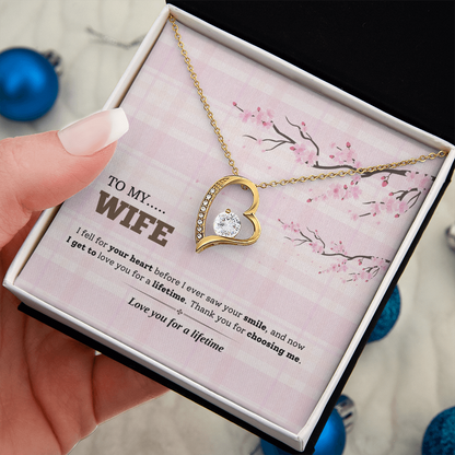 To My Wife | Love You for a Lifetime | Forever Love Necklace