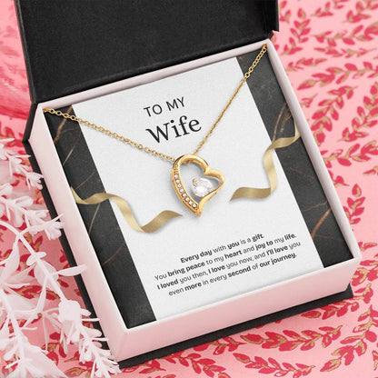 To My Wife | Every Day With You Is a Gift | Forever Love Necklace