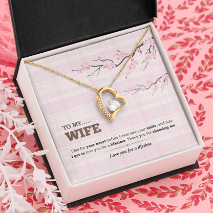 To My Wife | Love You for a Lifetime | Forever Love Necklace