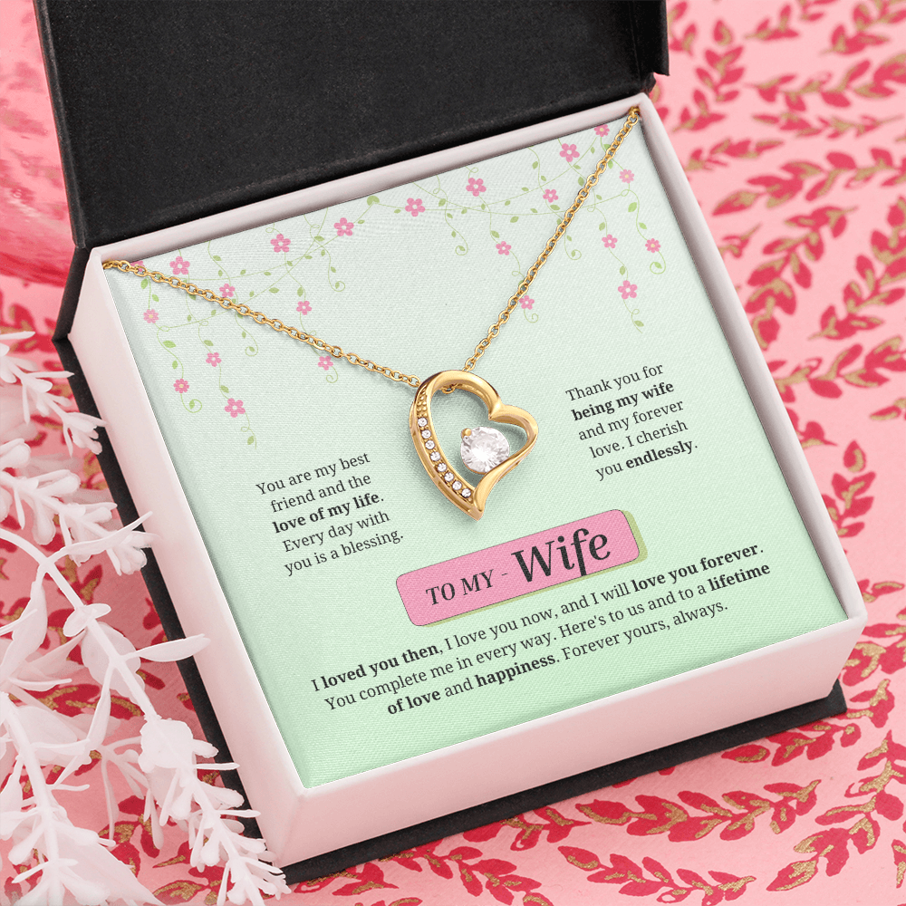 To My Wife | Loved You Then, Love You Forever | Forever Love Necklace