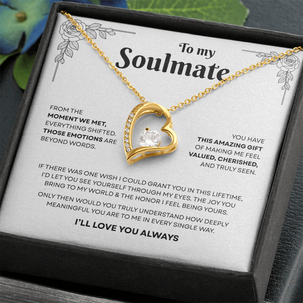 To My Soulmate | A Bond That Means Everything | Forever Love Necklace