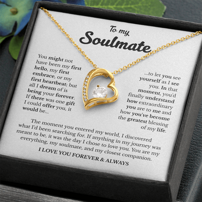 To My Soulmate | A Love Meant to Be | Forever Love Necklace