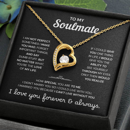 To My Soulmate | A Meaningful Love Gift | Forever Love Necklace