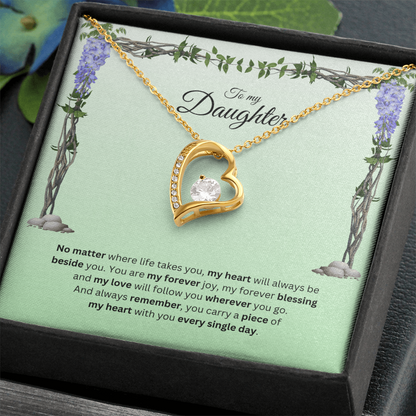 To My Daughter | Your Journey Inspires Me Always | Forever Love Necklace